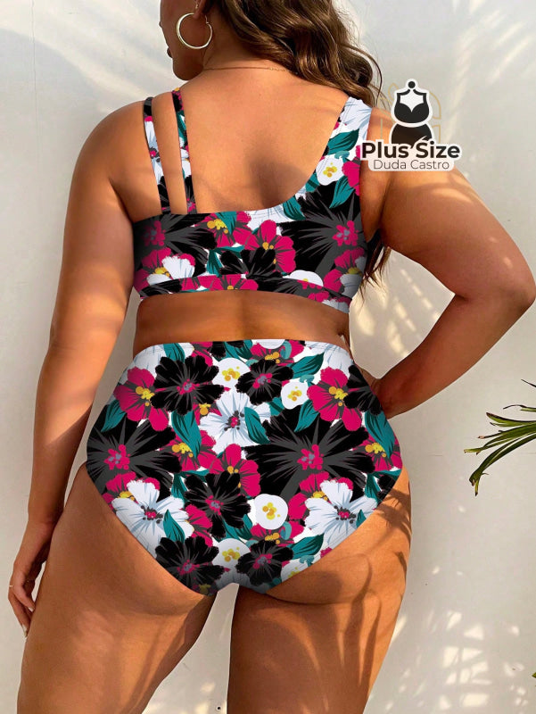 Biquini Com Estampa Floral Plus Size Várias Cores