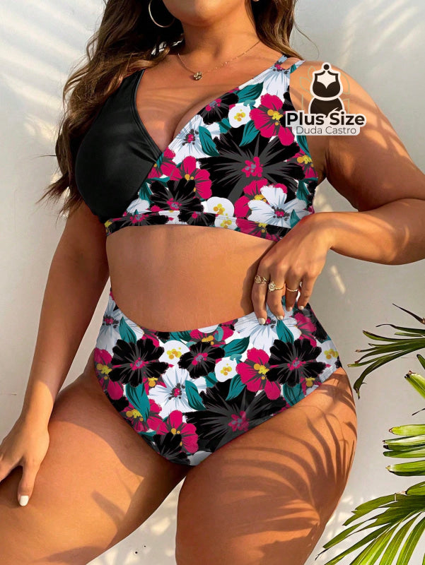Biquini Com Estampa Floral Plus Size Várias Cores