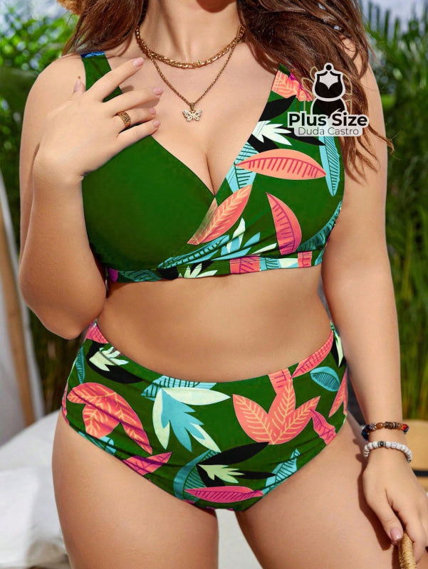 Biquini Com Estampa Floral Plus Size Várias Cores