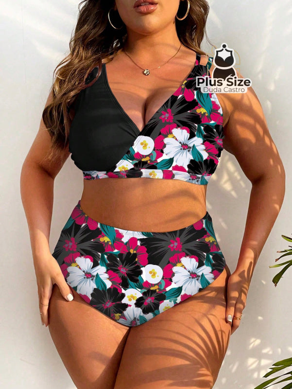 Biquini Com Estampa Floral Plus Size Várias Cores
