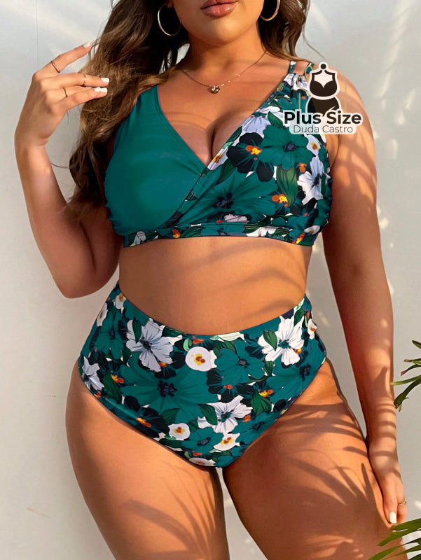 Biquini Com Estampa Floral Plus Size Várias Cores