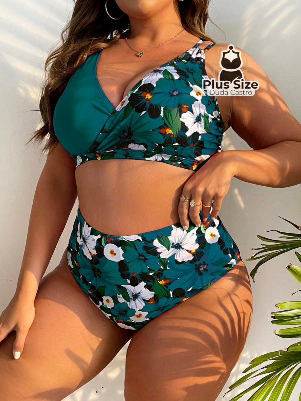 Biquini Com Estampa Floral Plus Size Várias Cores