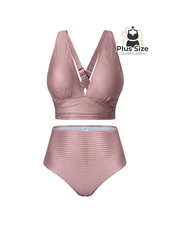 Conjunto De Biquini E Saída Praia Várias Cores Plus Size