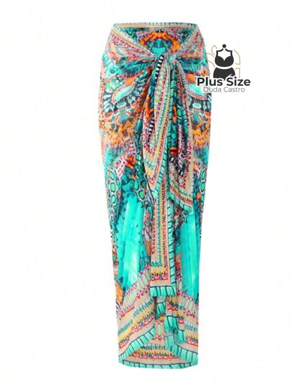 Conjunto Oasis Maiô E Pareô Plus Size
