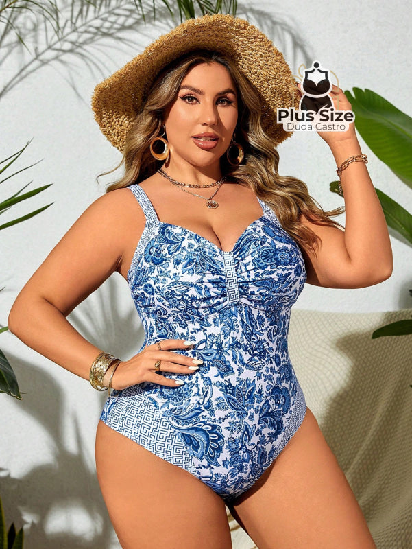 Maiô Plus Size Em Estilo Vintage