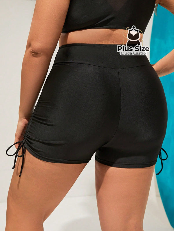 Short De Praia Piscina Hidroginástica Com Lateral Regulável