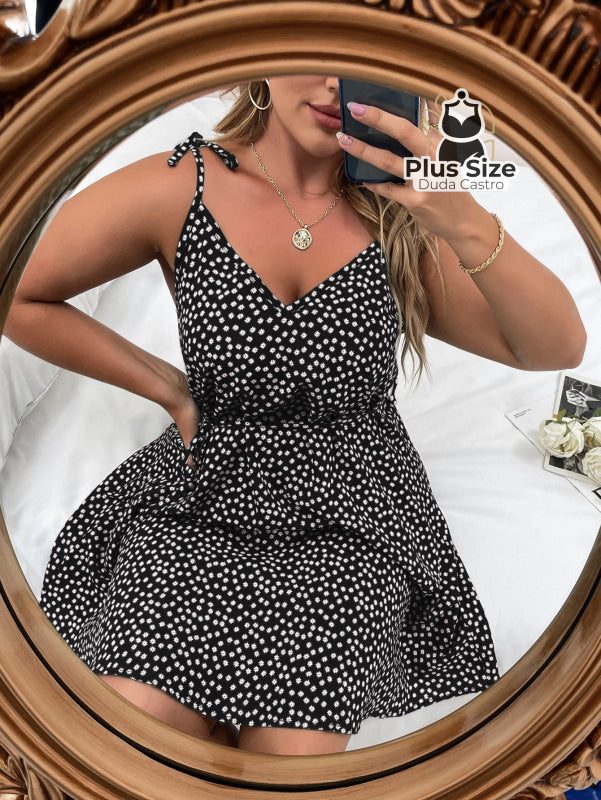 Vestido Com Cinto Várias Cores Plus Size Vestido