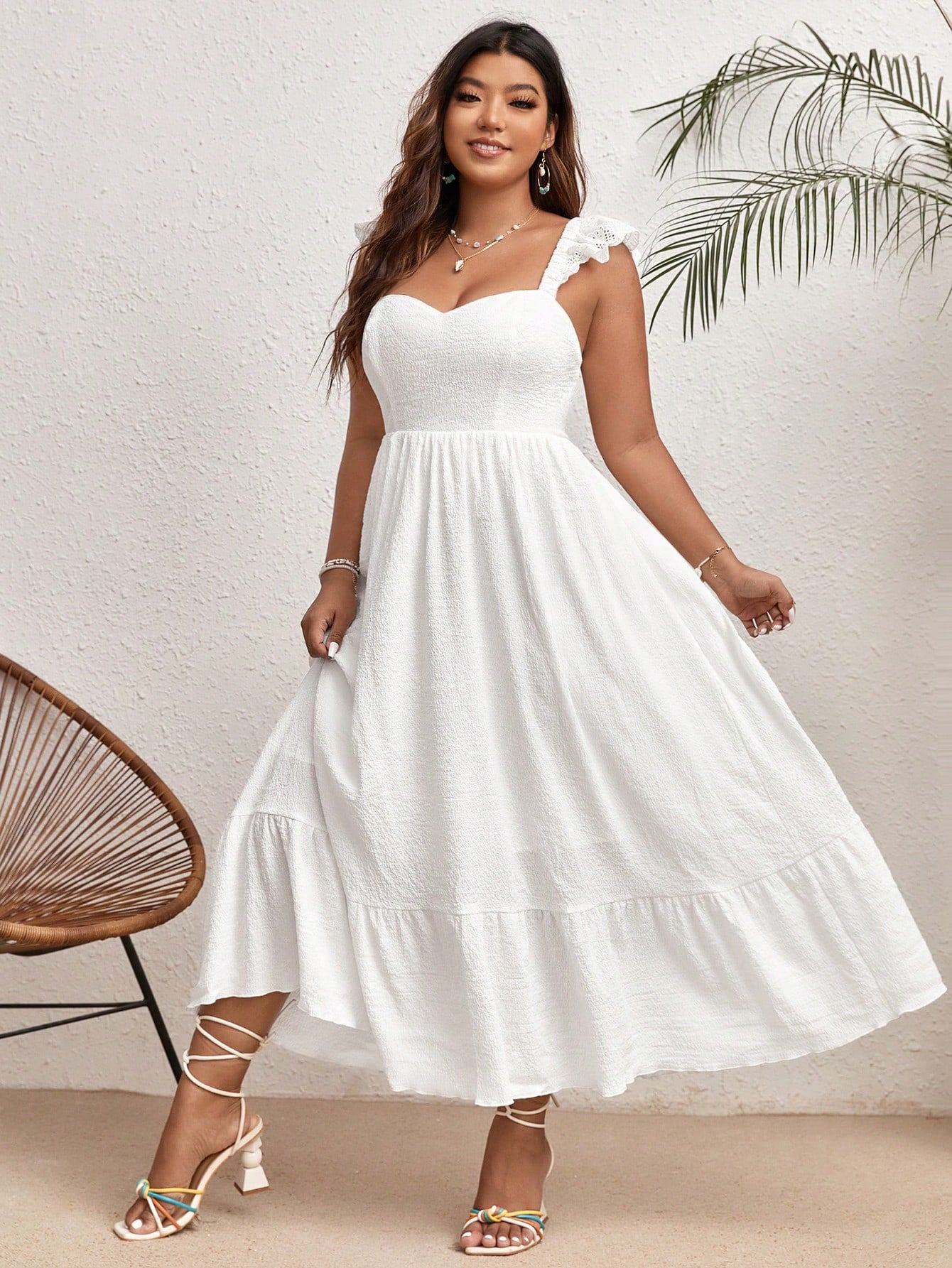 Vestido Liso Plus Size