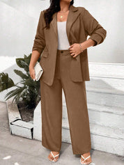 Conjunto de Blazer e Calça Várias Cores Plus Size