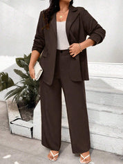 Conjunto de Blazer e Calça Várias Cores Plus Size