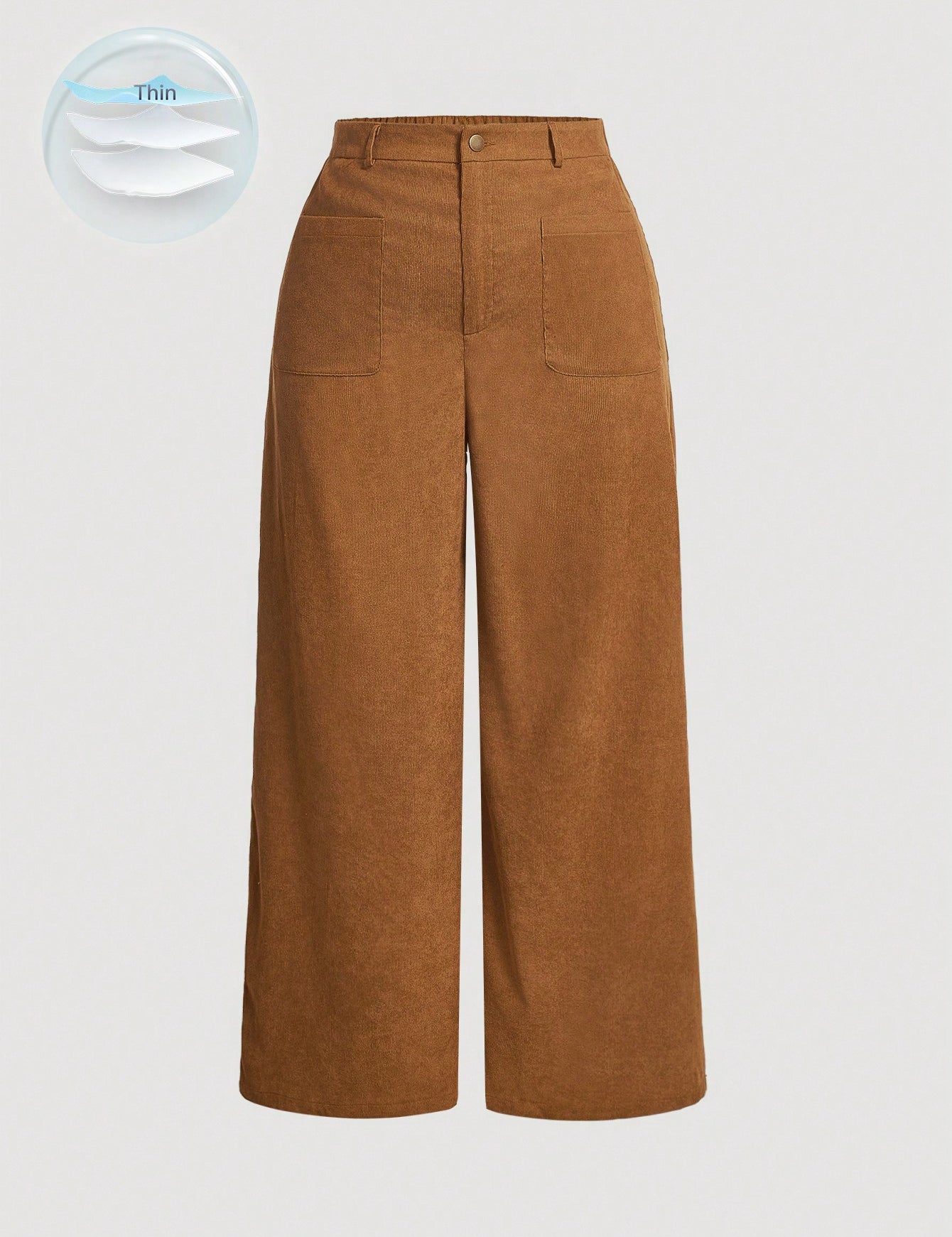 Calça Reta em Veludo Cotelê com Caimento Impecável Plus Size