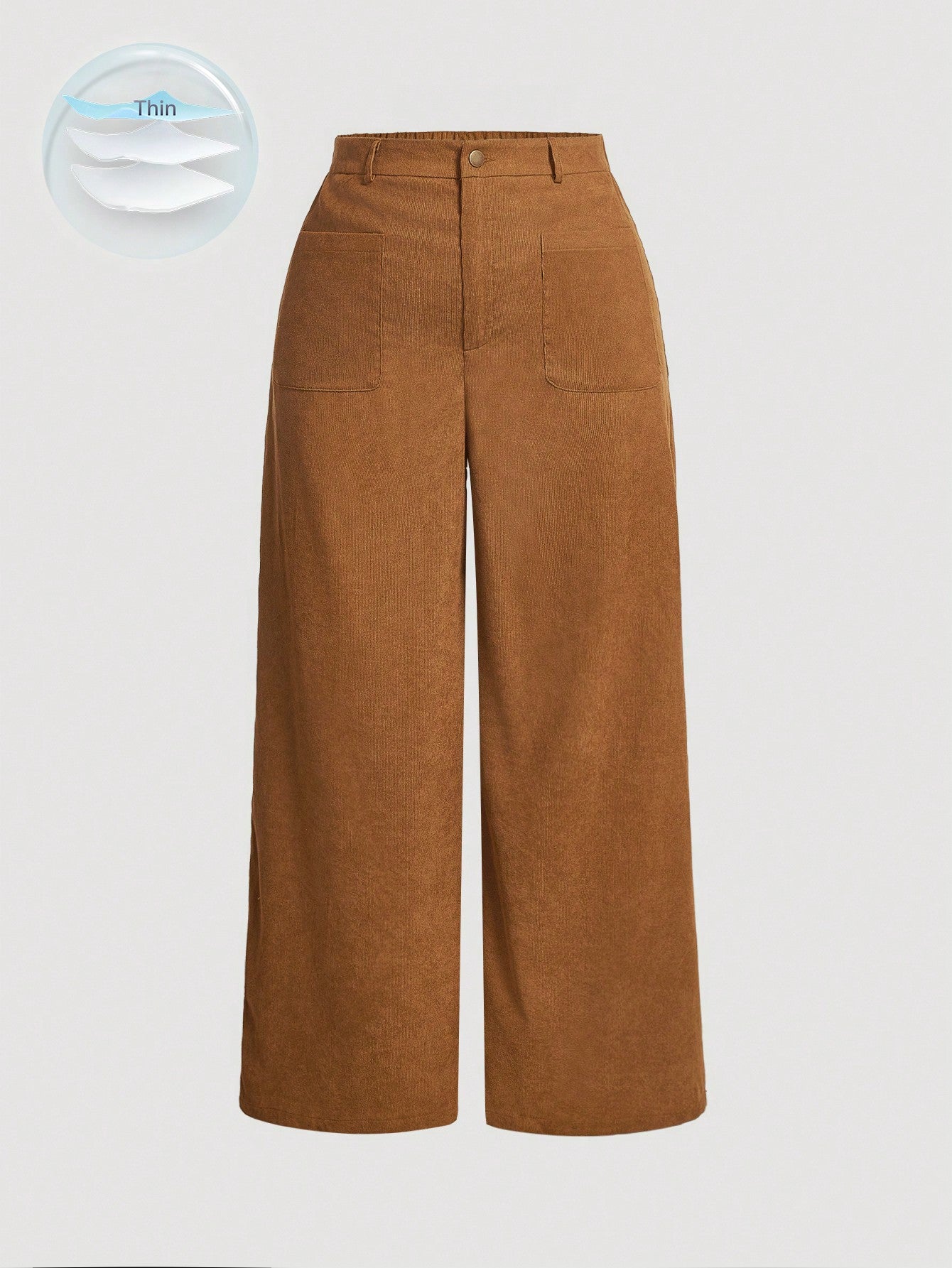 Calça Reta em Veludo Cotelê com Caimento Impecável Plus Size