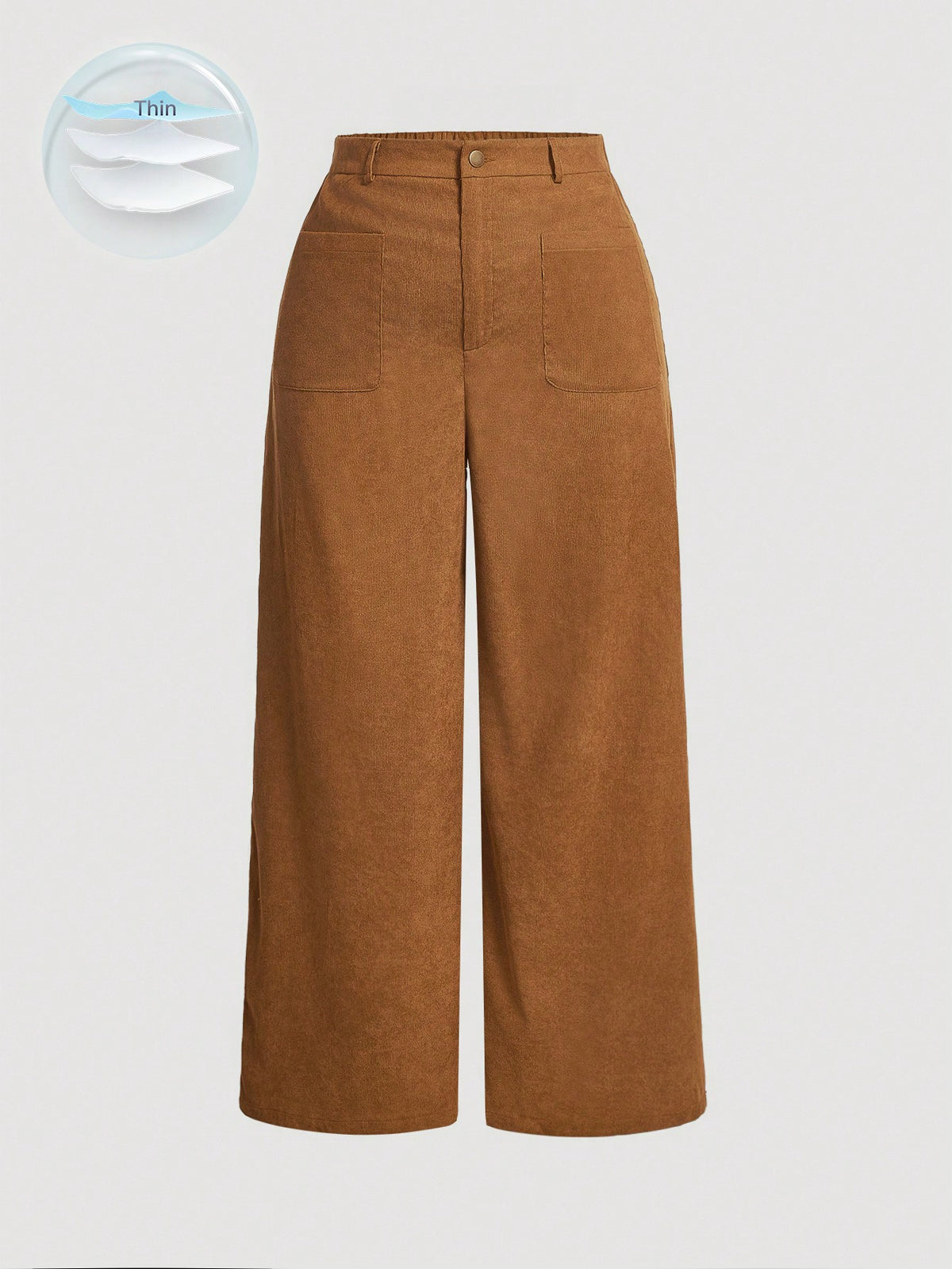 Calça Reta em Veludo Cotelê com Caimento Impecável Plus Size