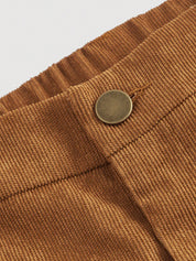 Calça Reta em Veludo Cotelê com Caimento Impecável Plus Size