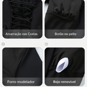 Body Modelador com Zíper e Amarração nas Costas – Esculpe e Domina