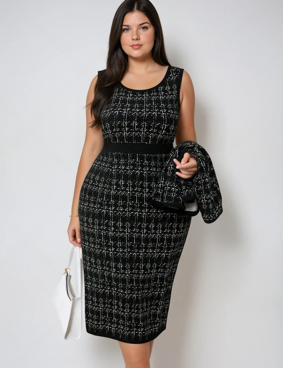 Conjunto Versátil para Mulheres Poderosas – Vestido e Blazer Casual Conjunto Versátil para Mulheres Poderosas – Vestido