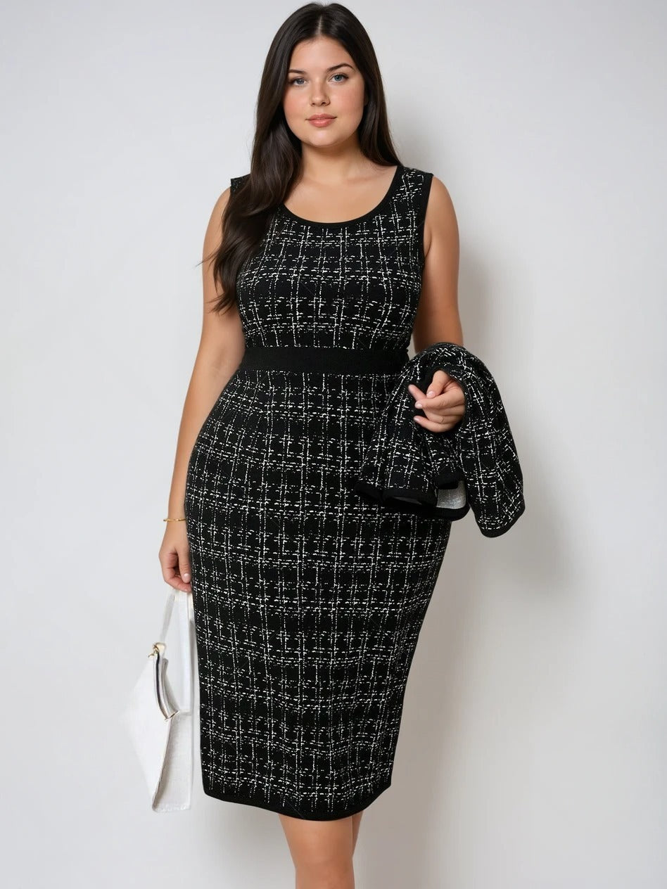 Conjunto Versátil para Mulheres Poderosas – Vestido e Blazer Casual Conjunto Versátil para Mulheres Poderosas – Vestido