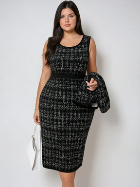 Conjunto Versátil para Mulheres Poderosas – Vestido e Blazer Casual Conjunto Versátil para Mulheres Poderosas – Vestido