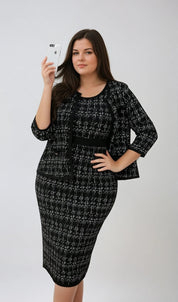 Conjunto Versátil para Mulheres Poderosas – Vestido e Blazer Casual Conjunto Versátil para Mulheres Poderosas – Vestido