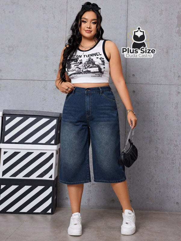 Bermuda Jeans Boyfriend Plus Size Bermuda Jeans Boyfriend Plus Size