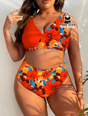 Biquini Com Estampa Floral Plus Size Várias Cores