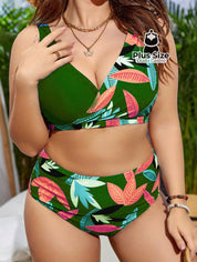 Biquini Com Estampa Floral Plus Size Várias Cores