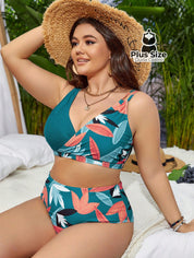 Biquini Com Estampa Floral Plus Size Várias Cores