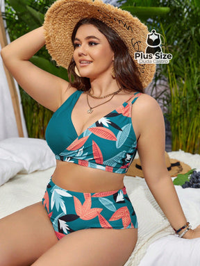 Biquini Com Estampa Floral Plus Size Várias Cores