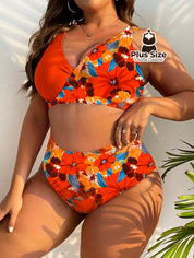 Biquini Com Estampa Floral Plus Size Várias Cores