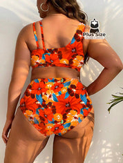 Biquini Com Estampa Floral Plus Size Várias Cores