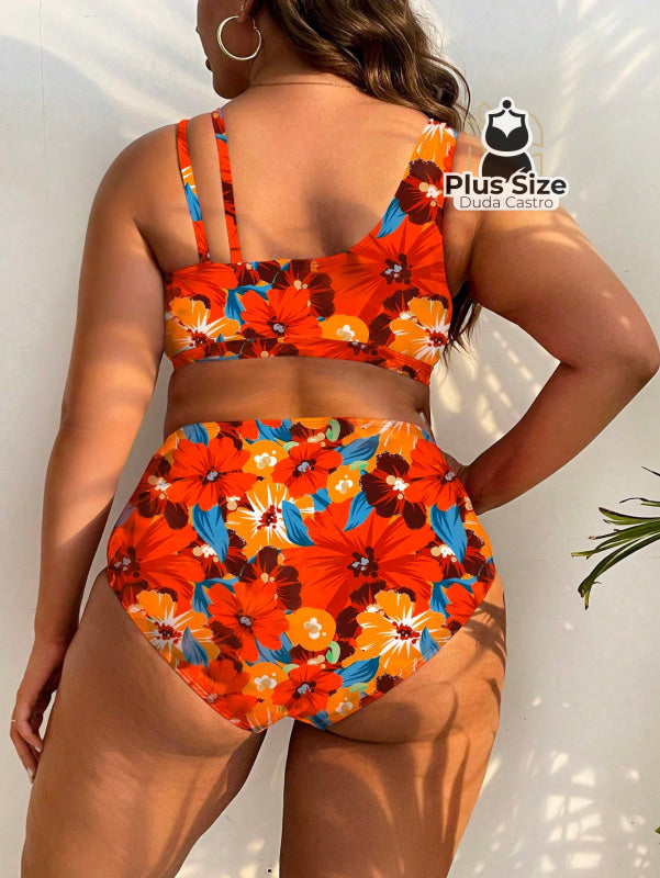 Biquini Com Estampa Floral Plus Size Várias Cores