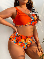 Biquini Com Estampa Floral Plus Size Várias Cores