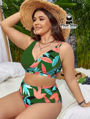 Biquini Com Estampa Floral Plus Size Várias Cores