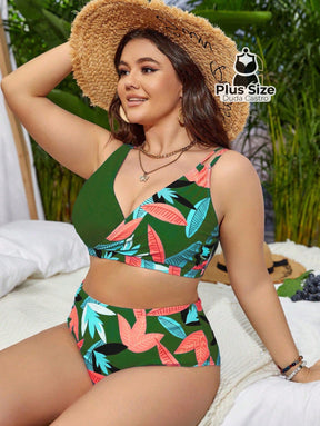 Biquini Com Estampa Floral Plus Size Várias Cores