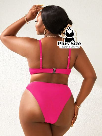 Biquíni Plus Size Meia Taça Várias Cores