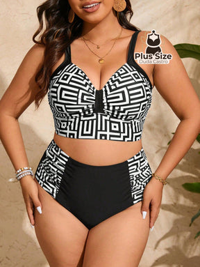 Biquíni Plus Size Cintura Alta