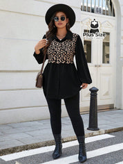 Blusa 2 em 1 Animal Print Plus Size Blusa 2 em 1 Animal Print Plus Size
