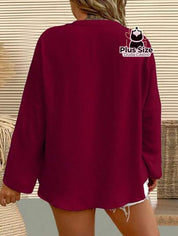 Camisa Plus Size Gola V Soltinha Várias Cores Blusa