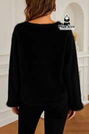 Blusa Peluciada em Poliamida Premium com Toque de Cashmere Blusa Peluciada em Poliamida Premium com Toque de Cashmere
