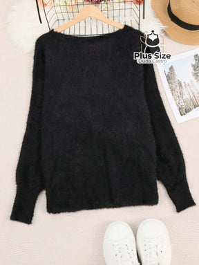 Blusa Peluciada em Poliamida Premium com Toque de Cashmere Blusa Peluciada em Poliamida Premium com Toque de Cashmere