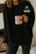 Blusa Peluciada em Poliamida Premium com Toque de Cashmere Preto / G Blusa Peluciada em Poliamida Premium com Toque de
