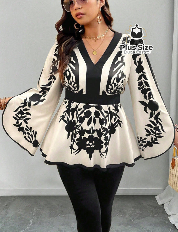  G Blusa Plus Size Poder