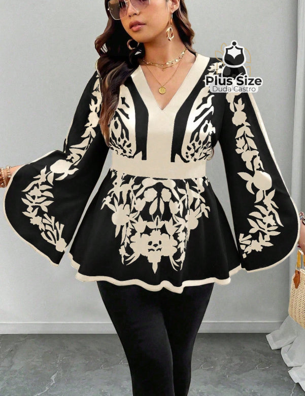  G Blusa Plus Size Poder