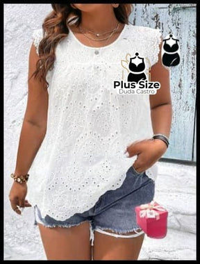 Blusa G Ao G4 Plus Size 100% Rendada Várias Cores