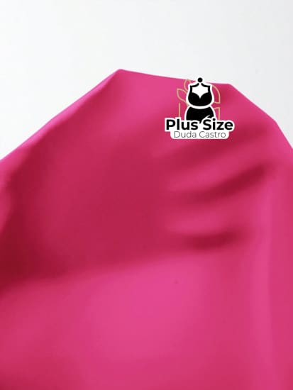 Blusa Social Com Bainha Curva Plus Size