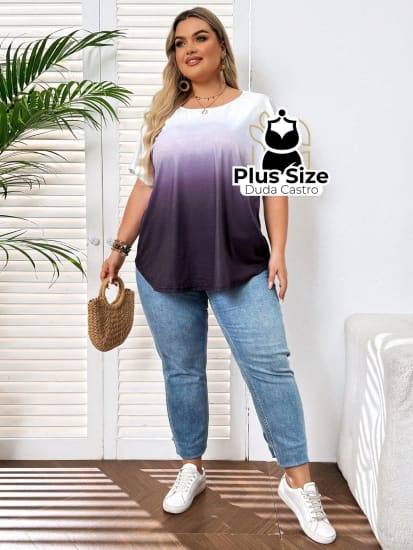 Blusa Tie Dye Plus Size Extra