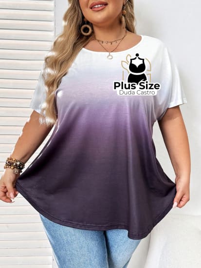 Blusa Tie Dye Plus Size Extra