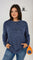 Blusa Viscose Maciez Intensa Quentinha Plus Size – Leve Macia e Aconchegante G / Azul Marinho Blusa Viscose Maciez