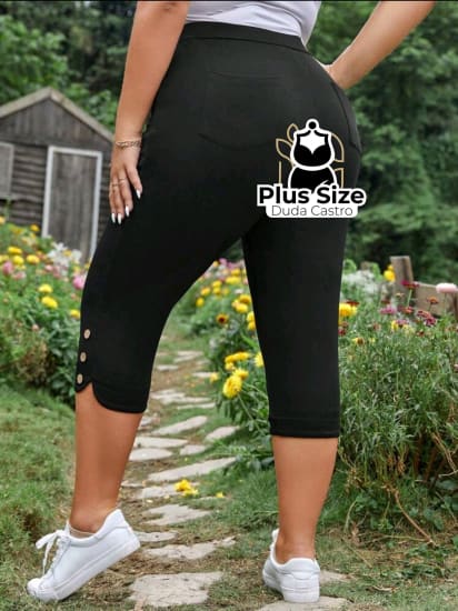 Plussize Calças Capri Várias Cores Calça