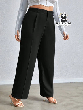 Calça Cenoura Cintura Alta Com Passa Cinto Várias Cores Plus Size Calça